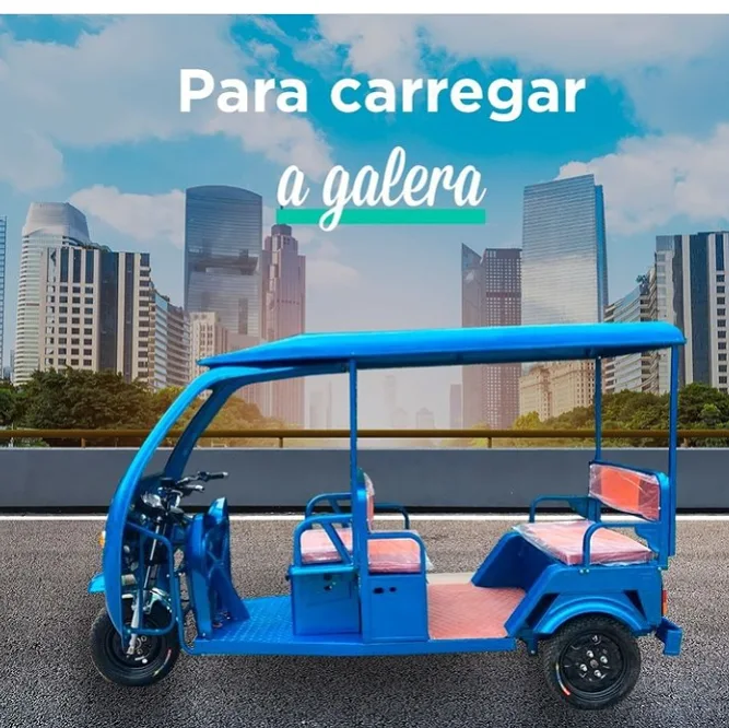 Foto do produto Triciclo ELÉTRICO de passageiros