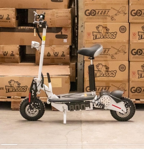 Foto do produto Patinete Elétrico Two Dogs 800w Light Branco